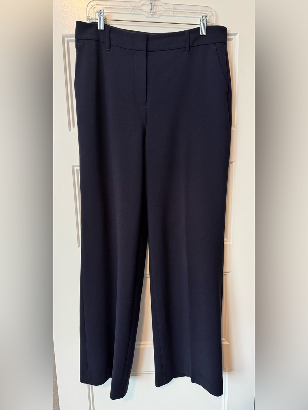 Boden Navy Tailored Straight Leg Career Trousers Work Pants US 10R